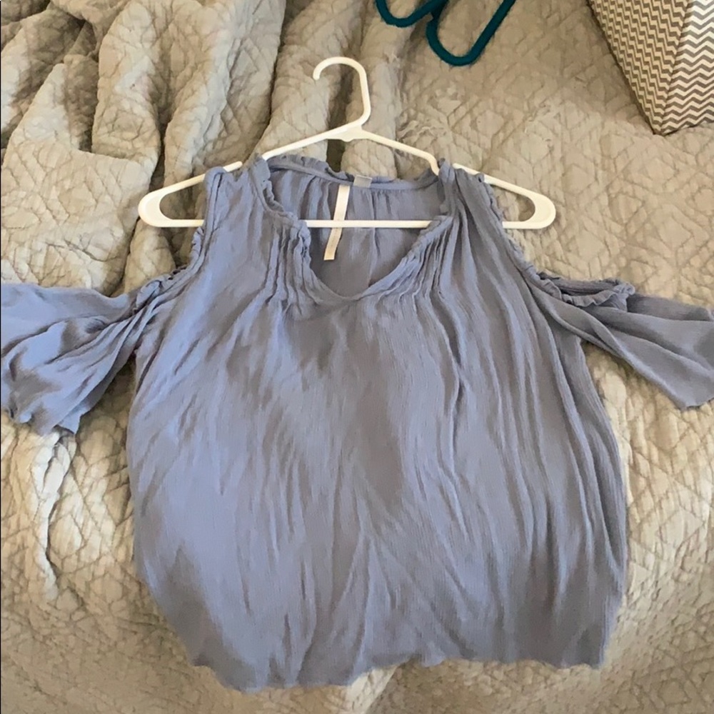 Tank top with shoulder cut outs